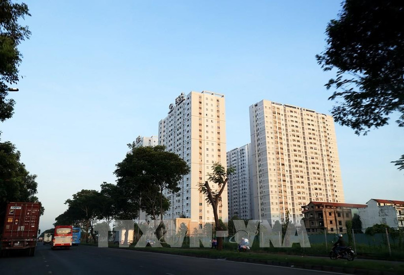胡志明市某个保障性住房项目。图自越通社