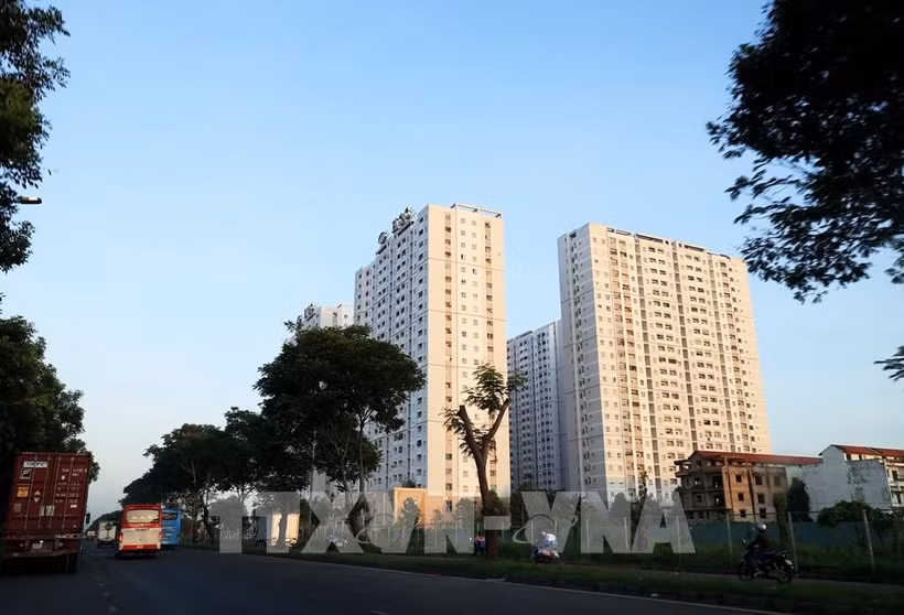 胡志明市某个保障性住房项目。图自越通社