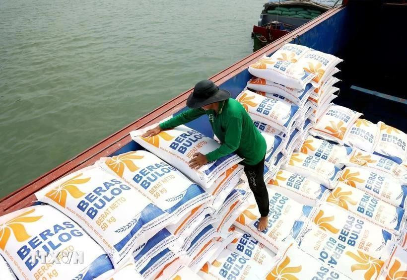上周越南大米交易低迷。图自越通社