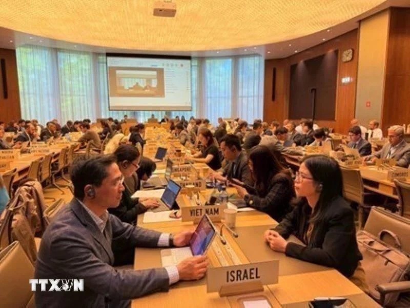 越南参加世贸组织补贴与反补贴、反倾销和保障措施委员会例会。图自越通社