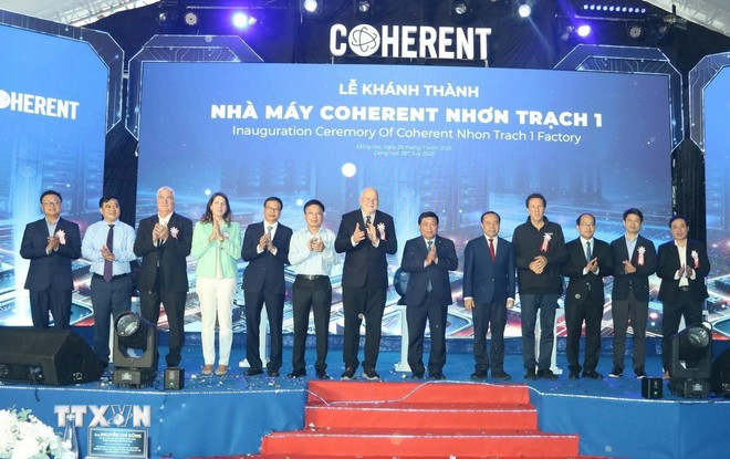 Coherent越南工厂落成典礼。图自越通社