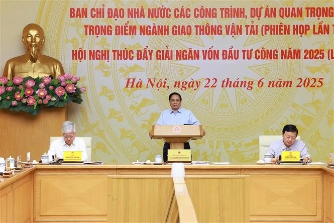 范明政总理发言。图自越通社