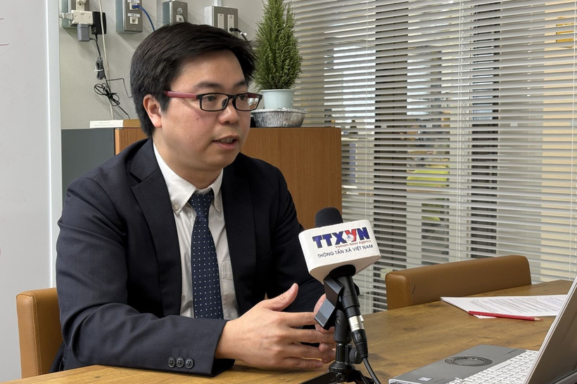 日本越南知识分子协会主席黎德英。图自越通社