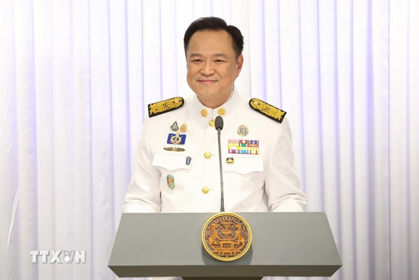 泰国总理阿努廷·查恩维拉库尔。图自越通社