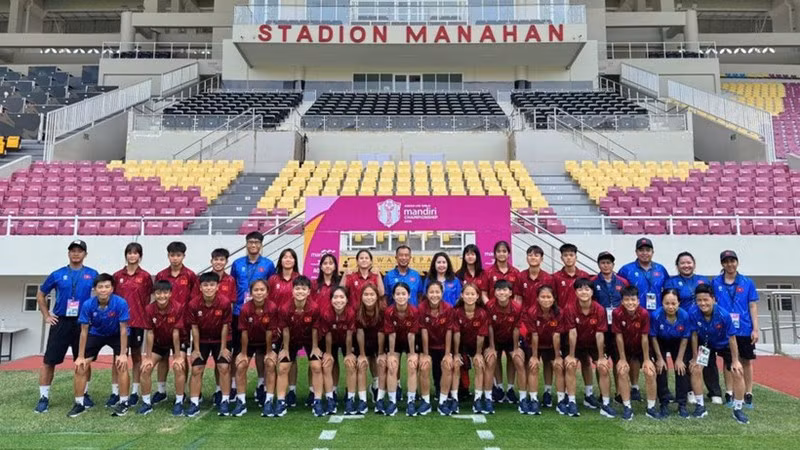 越南U16女足队员。（图片来源：越南足协）