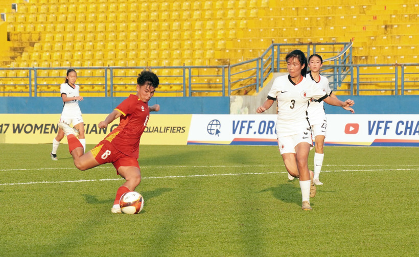 越南U17女足强势挺进2026年亚洲U17女足锦标赛决赛圈。图自越通社