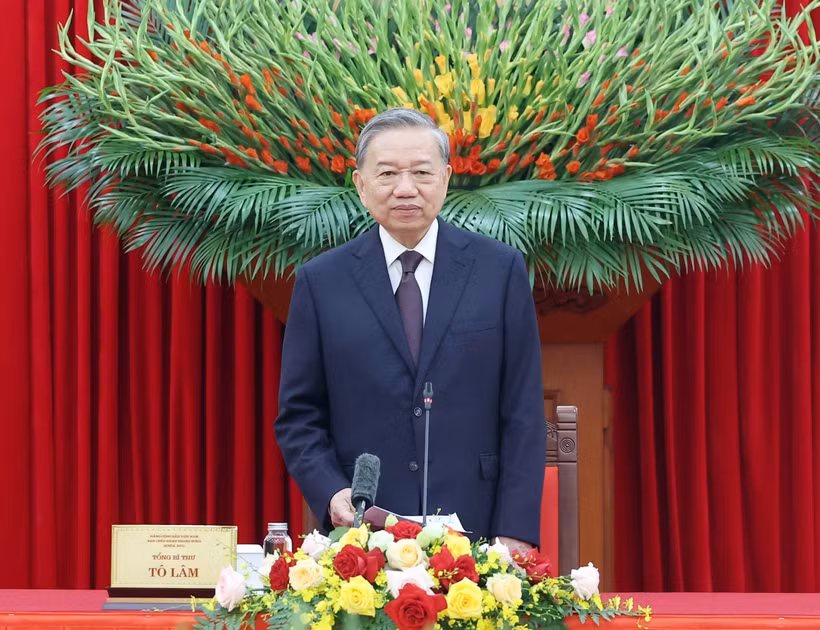 越共中央总书记苏林。图自越通社