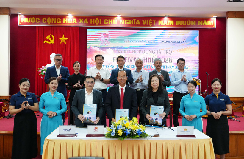 签约仪式现场。图自越通社