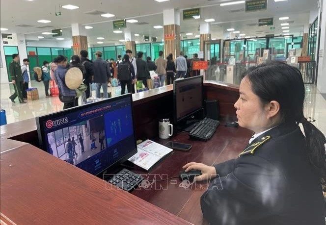 老街省国际口岸。图自越通社