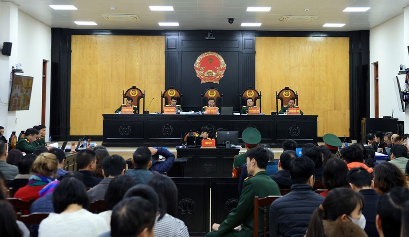 法庭现场。图自越通社