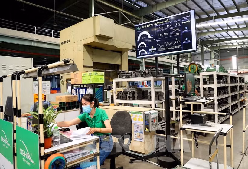 绿色增长：越南工业的新发展路线。图自越通社