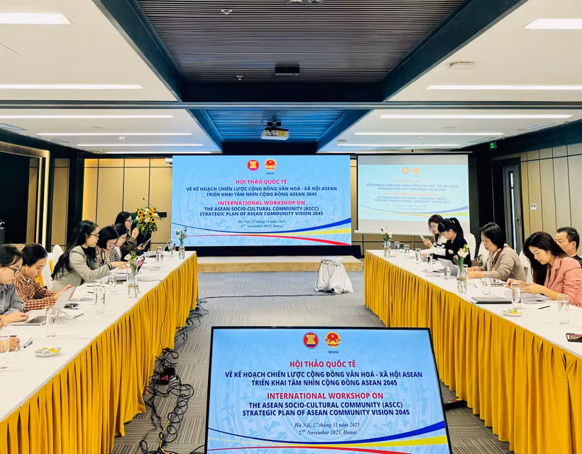 研讨会现场。图自越通社