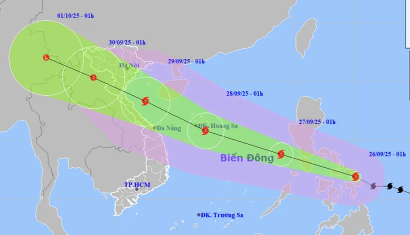 受第10号台风“博罗依”的影响 东海北部和中部海域将出现强风大浪。图自越通社