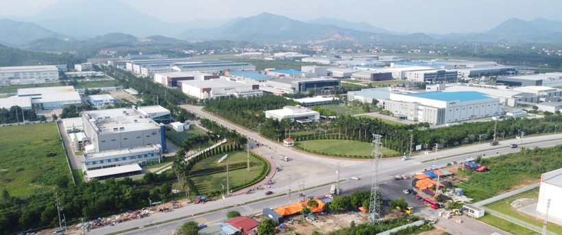富寿省某个工业园区。图自越通社