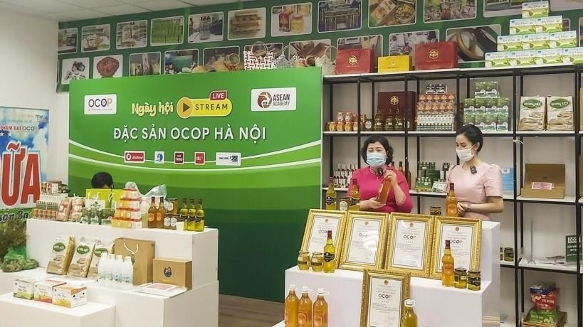 河内大力推广本市“一乡一品”产品的品牌。图自越通社