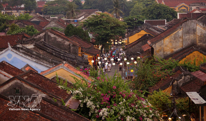 会安古城美景。图自越通社