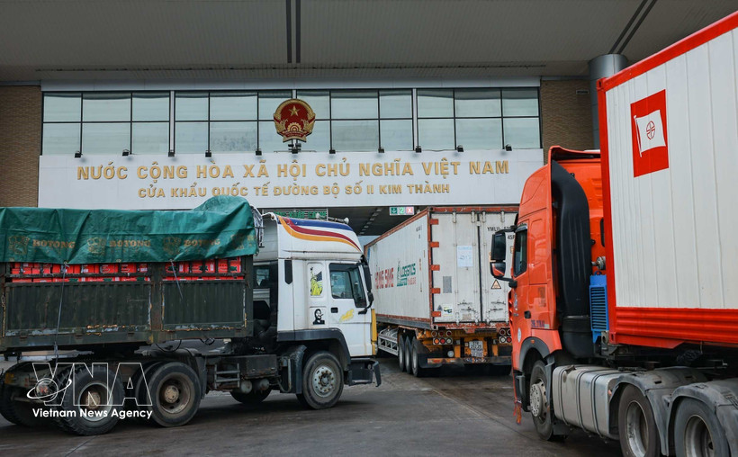 金城二号陆路国际口岸。图自越通社