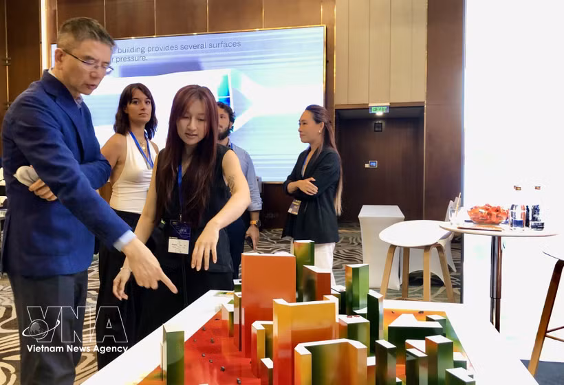 企业在论坛上展示了优秀的城市可持续发展项目。图自越通社