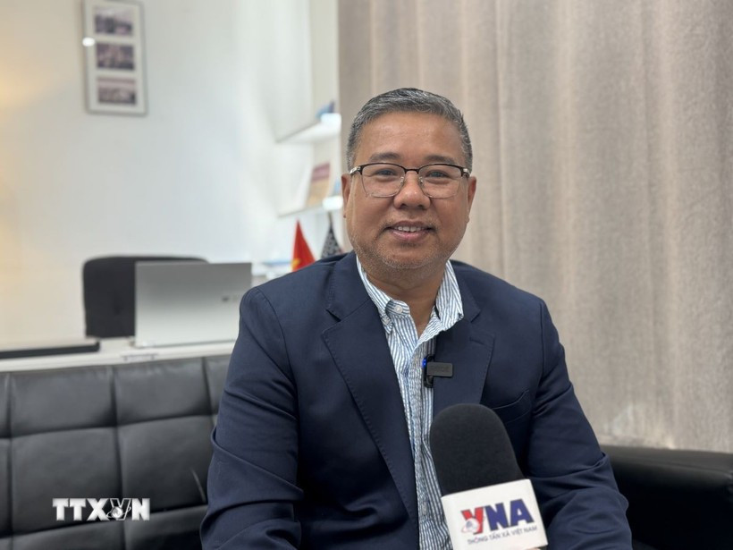 美国大华盛顿都会区（DMV）企业家与爱国越南人俱乐部主任加里·青阮。图自越通社