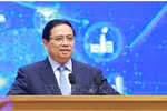 范明政总理发表讲话。图自越通社