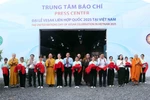 2025年联合国卫塞节新闻中心剪彩揭幕。图自越通社