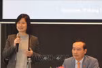 卢森堡人工智能专家阮清芳发表讲话。图自越通社