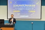 越南驻新加坡大使陈福英在论坛上发言。图自越通社
