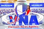 越南国家成就展的越通社展位。图自越通社