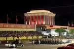 第二次阅兵和群众游行联合演练在巴亭广场举行。图自越通社