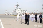 越南海军与中国海军在北部湾海域联合巡逻。图自越南人民军
