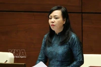 原卫生部部长阮氏金进。图自越通社