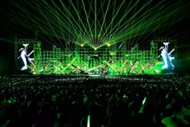 2025年长安音乐与创意的森林艺术节(Forestival 2025)于5月31日晚在长安名胜群溪谷岛精彩开。图自《人民报》