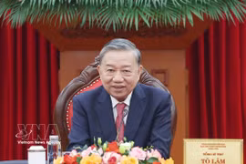 越共中央总书记、国家主席苏林。图自越通社