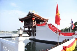 改造升级后的孔敬市独柱寺。图自越通社