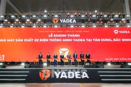 雅迪在越南北宁斥资1亿美元的智能制造工厂竣工仪式。图自Bnews