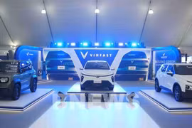 VinFast在菲律宾国际车展上推介完整的电动车生态系统。图自Bnews