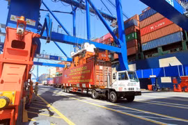 海防新港。图自越通社