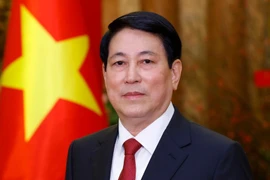 越南国家主席梁强。图自越通社