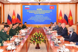 会谈现场。图自越通社