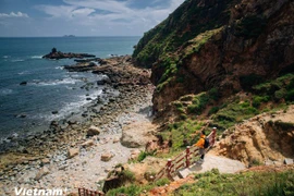 嘉莱省归仁东坊奇窝（Kỳ Co）景点。图自越通社