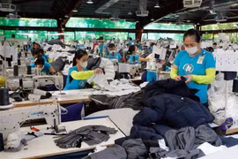 兴安省新顺乡Maxport服装有限公司生产厂。图自越通社