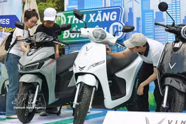 河内提高换购电动车补贴力度，绿色交通工具市场活跃。图自越通社