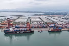 2025年2月投入运营的朱莱国际港2号码头。图自越通社