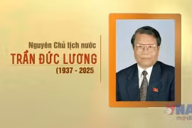 原越共中央政治局委员、原国家主席陈德良同志。图自越通社
