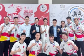 越南泰拳队6月1日结束在土耳其的比赛回国。图自互联网