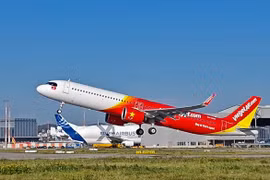 越捷航空。图自越捷