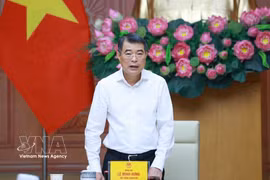 越南政府总理黎明兴在河内主持召开与工贸部的工作会议。图自越通社