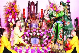 北山坊举行母神信仰仪式的一个场景。图自《人民报》