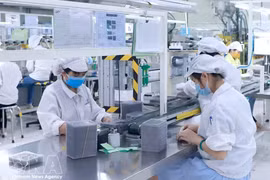 位于富寿省平川一工业园（富寿）的星工越南公司电子元件生产车间。图自越通社