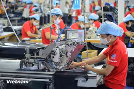 越南Vinatex纺织服装公司。图自越通社